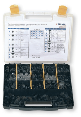 Boulonnerie, quincaillerie - Meubles, rangements - Coffret agrafes de garnissage Renault (par 1)