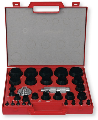 Boulonnerie, quincaillerie - Meubles, rangements - Coffret F 158 découpe joint Ø 2 à 50 mm - 31 pcs (par 1)