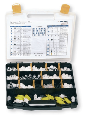Boulonnerie, quincaillerie - Meubles, rangements - Coffret agrafes de panneaux de portes PSA (par 1)