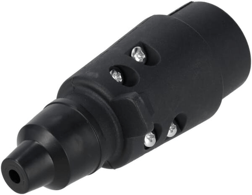 Pièces agricoles - Electricité - Fiche de remorque 7 pôles, plastique, 12V, bornes à vis