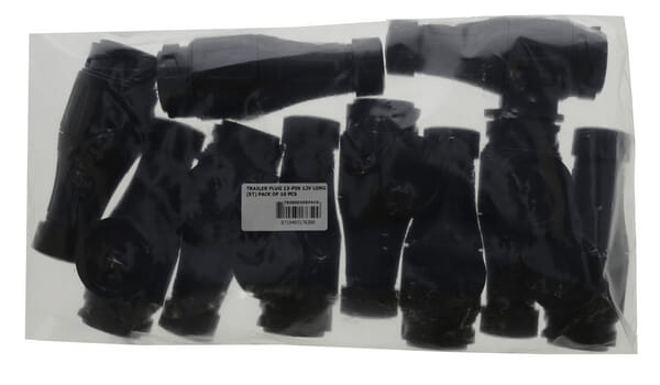 Pièces agricoles - Electricité - Fiche de remorque 13 broches, plastique, 12V, type long, bornes à vis (paquet de 10 pièces)