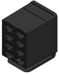 Pièces agricoles - Electricité - Connecteur pour interrupteur à bascule, boîtier de fiche à 8 pôles, douille à fiche plate
