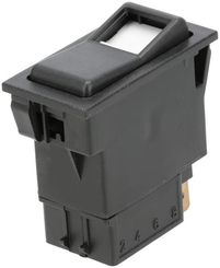 Pièces agricoles - Electricité - Interrupteur à bascule, II+I-0, off-on-on, 12V, 7 pôles, éclairage de localisation, avec ampoule
