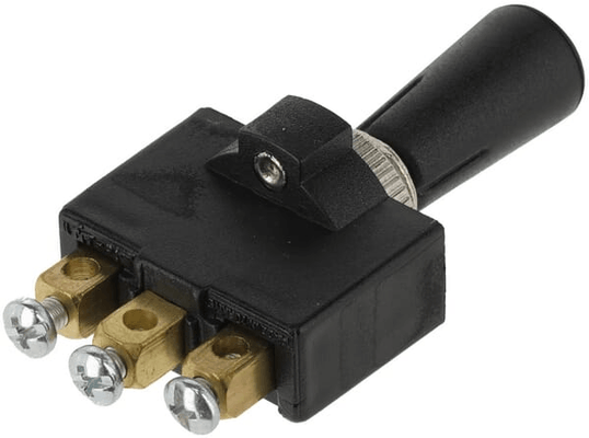 Pièces agricoles - Electricité - Interrupteur à bascule, marche-arrêt-marche, 12-24VDC, 20A, 125-250VAC, 2A, 3 broches, bornes à vis, écrou métallique, capuchon