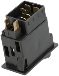 Pièces agricoles - Electricité - Interrupteur à bascule, II+I-0, off-on-on, 12V, 7 pôles, éclairage de localisation, avec ampoule