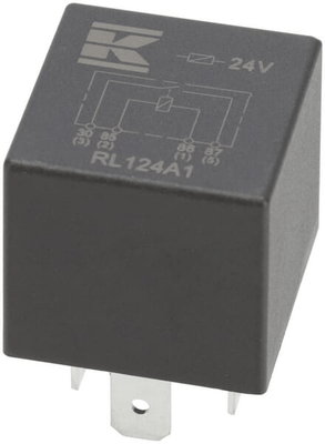 Pièces agricoles - Electricité - Mini relais 24V, normalement ouvert, 20A, sans support