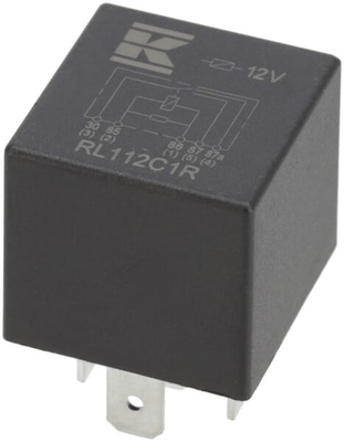 Pièces agricoles - Electricité - Mini relais 12V, inverseur, 30A/40A, avec résistance, sans support