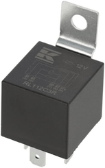 Pièces agricoles - Electricité - Mini relais 12V, inverseur, 30A/40A, avec résistance, avec support