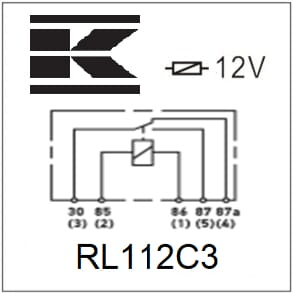 Pièces agricoles - Electricité - Mini relais 12V, inverseur, 30A/40A, avec support