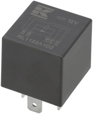 Pièces agricoles - Electricité - Mini relais 12V, double contact à fermeture, 2x20A, diode, sans support