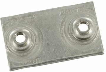 Pièces agricoles - Hydraulique - Plaque à souder simple inox GR.3