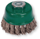 Brosse rotative Ø 65 type coupe fils inox pour meuleuse filetage 14x200 (par 1)