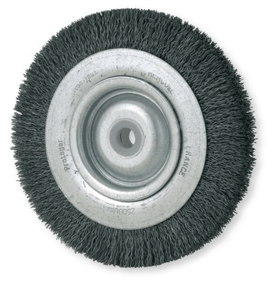 Outils - Outils divers - Brosse métal circulaire fils acier diamètre 150 alésage 13 à 40 mm avec bagues de réduction, vitesse de rotation maximum 6000 tr