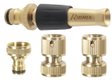 KIT LANCE ARROSAGE LAITON 2 RACCORDS 15MM + NEZ ROBINET