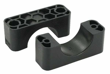 Pièces agricoles - Hydraulique - Demi-coq. noire lisse A6 45mm