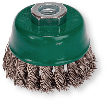 Outils - Outils divers - Brosse rotative Ø 65 type coupe fils inox pour meuleuse filetage 14x200 (par 1)