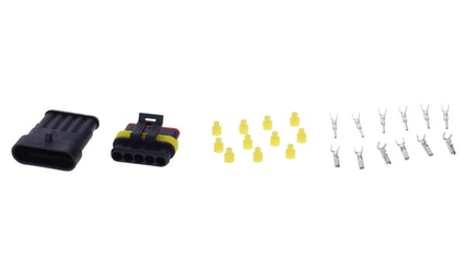 Pièces agricoles - Electricité - Jeu de connecteurs Superseal 5 fiches mâle + femelle