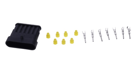 Pièces agricoles - Electricité - Jeu de connecteurs Superseal 6 fiches mâle