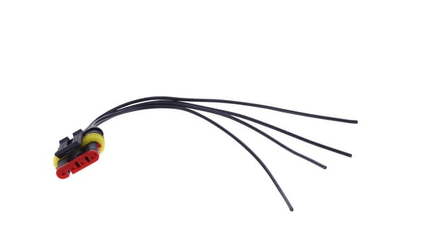 Pièces agricoles - Electricité - Jeu de connecteurs Superseal 4 fiches pré-câblée 20cm femelle