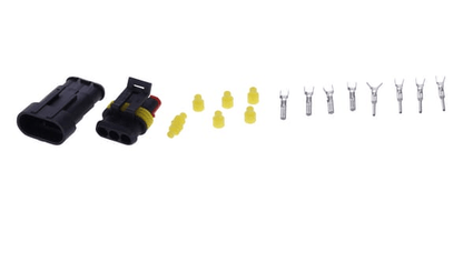 Pièces agricoles - Electricité - Jeu de connecteurs Superseal 3 fiches mâle + femelle