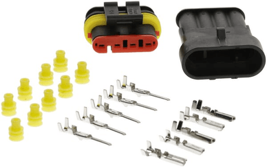 Pièces agricoles - Electricité - Jeu de connecteurs Superseal 4 fiches mâle + femelle