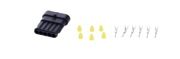 Pièces agricoles - Electricité - Jeu de connecteurs Superseal 5 fiches mâle