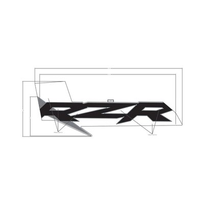Pièces Quad & Motos - Pièces communes - DECAL-DOOR,MID,RZR,RH Polaris origine