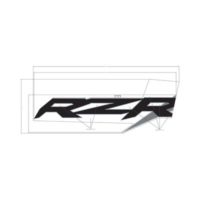 Pièces Quad & Motos - Pièces communes - DECAL-DOOR,MID,RZR,LH Polaris origine