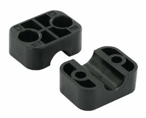 Pièces agricoles - Hydraulique - Demi-coq. noire lisse A2 14mm