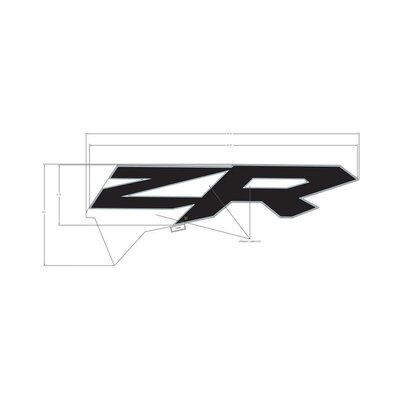 Pièces Quad & Motos - Pièces communes - DECAL-RR.DOOR,MID,RZR,LH Polaris origine
