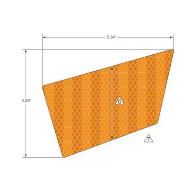 Pièces Quad & Motos - Pièces communes - DECAL-REFLECTOR,AMBER,LH Polaris origine