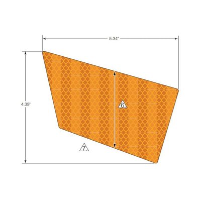 Pièces Quad & Motos - Pièces communes - DECAL-REFLECTOR,AMBER,RH Polaris origine