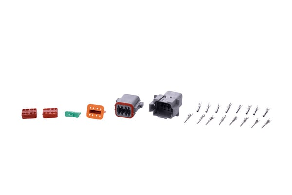 Pièces agricoles - Electricité - Jeu de connecteurs DT 8 fiches mâle + femelle