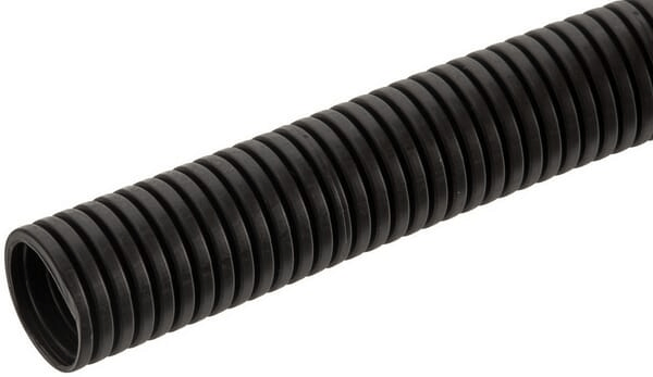 Pièces agricoles - Electricité - Tube de protection 28mm 25m flexible ondulé, fermé, noir