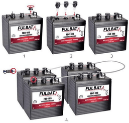 Pièces agricoles - Eclairage - Kit de remplissage 36V (pour 6 batteries 6V)