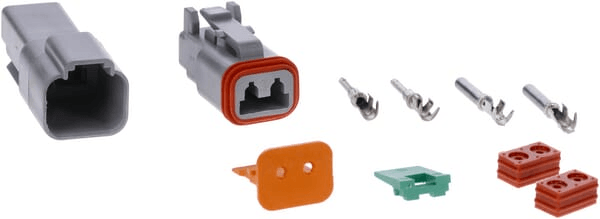 Pièces agricoles - Electricité - Jeu de connecteurs DT 2 fiches mâle + femelle