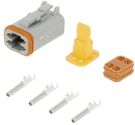 Pièces agricoles - Electricité - Jeu de connecteurs DT 4 fiches femelle