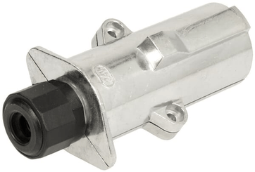 Pièces agricoles - Electricité - Fiche de remorque 7 broches, aluminium, 24V, bornes à vis