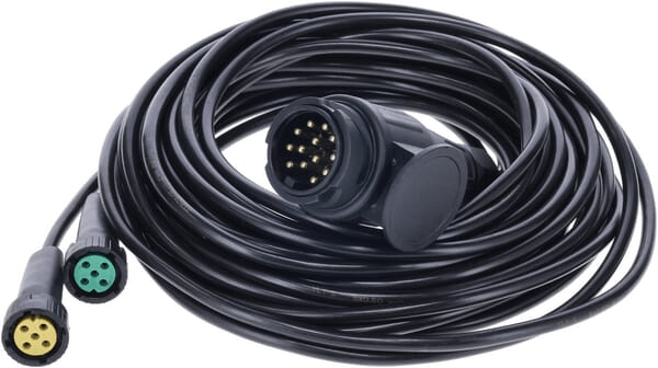 Pièces agricoles - Electricité - Jeu de câbles 7m, fiche 13 pôles -2x connecteur 5 pôles