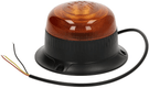 Gyrophare LED, profil bas, 15W, 12-24V, orange, à visser, Ø 86mm x67mm