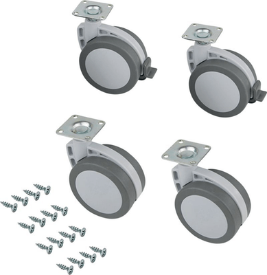 Boulonnerie, quincaillerie - Meubles, rangements - 2037921 ROUL(4) MAK D80 GR (par 1)