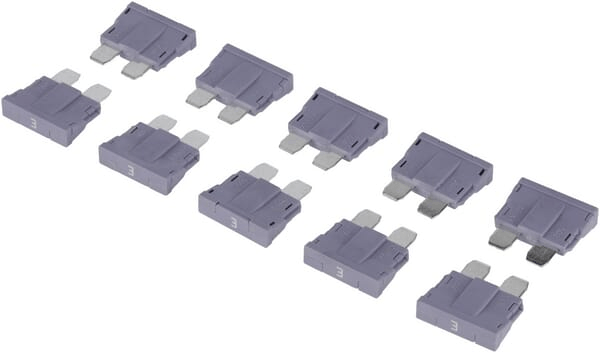 Pièces agricoles - Electricité - Fusible à lame standard 80V 3A violet paquet de 10x Kramp