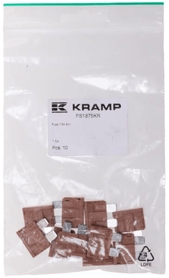 Pièces agricoles - Electricité - Fusible à lame standard 80V 7,5A marron paquet de 10x Kramp