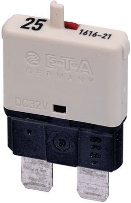 Electricité de bâtiment - Installation électrique - Disjoncteur auto normal 25 A blanc US Standard (par 1)