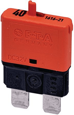 Electricité de bâtiment - Installation électrique - Disjoncteur auto normal 40 A orange US Standard (par 1)