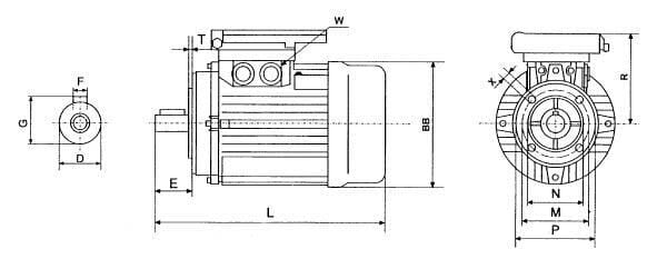 Pièces agricoles - Electricité - Moteur électrique 0,37 kw