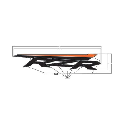 Pièces Quad & Motos - Pièces communes - DECAL-DOOR,RH Polaris origine