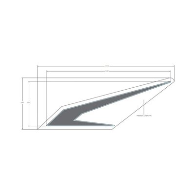 Pièces Quad & Motos - Pièces communes - DECAL-REAR WING,LH,AZGRAY Polaris origine