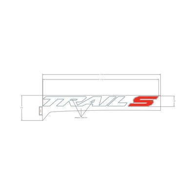 Pièces Quad & Motos - Pièces communes - DECAL-RR.FNDR,BTM,TRAILS,LH Polaris origine