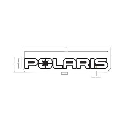 Pièces Quad & Motos - Pièces communes - DECAL-POLARIS,WHITE Polaris origine
